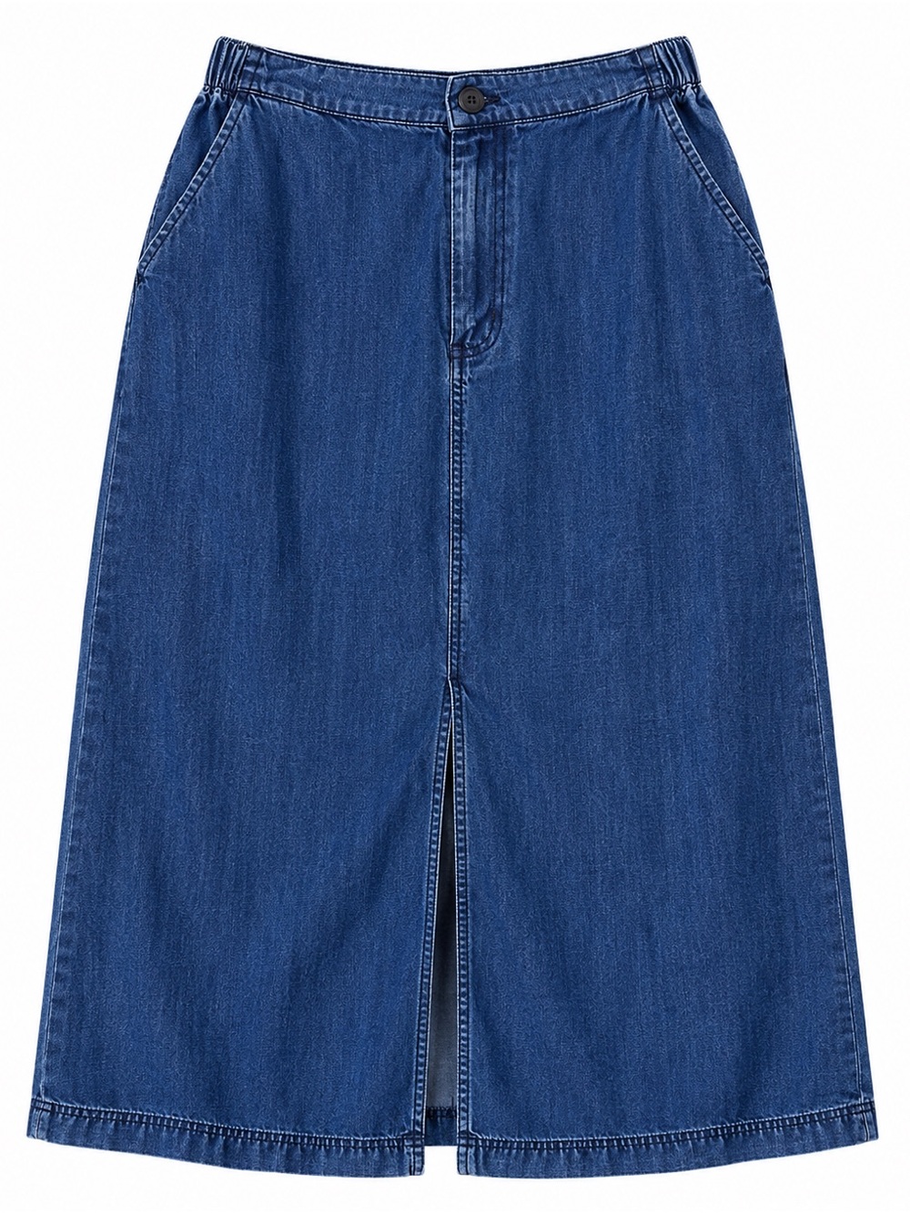 Current Air Light Blue Denim-Look Skirt